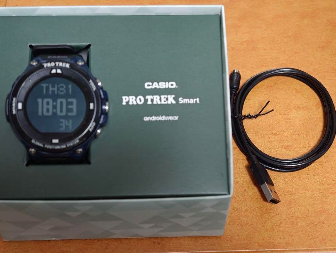Casio Pro Trek Smart WSD-F20 Digital Watch with Black Front and Navy Sides — Japan Import