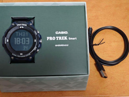 Casio Pro Trek Smart WSD-F20 Digital Watch with Black Front and Navy Sides — Japan Import