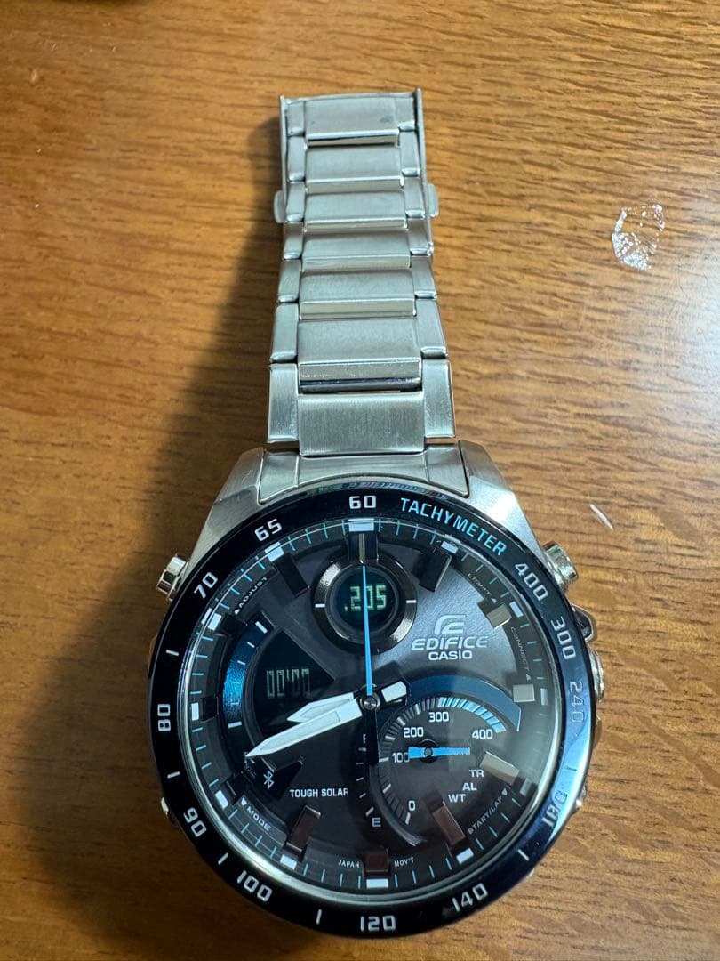 Casio Edifice ECB-900DB-1B Digital Watch with Tachymeter and Tough Solar — Japan Import