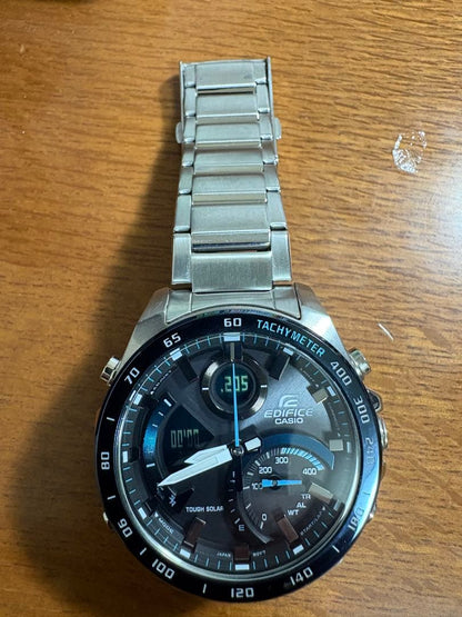 Casio Edifice ECB-900DB-1B Digital Watch with Tachymeter and Tough Solar — Japan Import