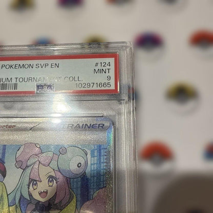 Nintendo Japan Promo Iono PSA9 Pokémon Card Game Overseas Version graded PSA9 in plastic case