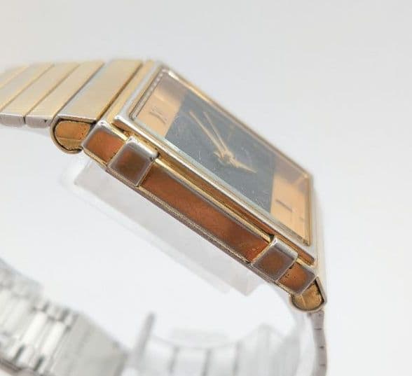 Casio MQ-728G Square Analog Quartz Wristwatch with Metal Band - Japan Import