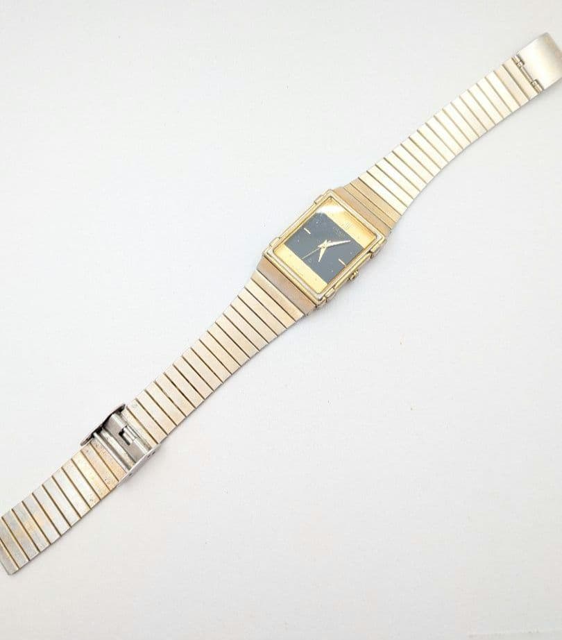 Casio MQ-728G Square Analog Quartz Wristwatch with Metal Band - Japan Import