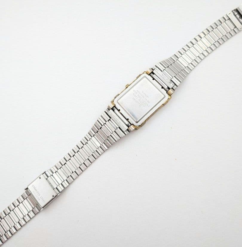 Casio MQ-728G Square Analog Quartz Wristwatch with Metal Band - Japan Import