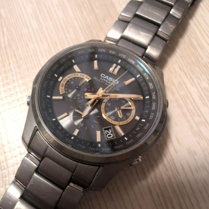 Casio Lineage Radio Wave Solar Date Watch Gold Model LIW-M610TDS — Japan Import