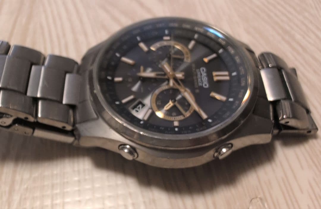 Casio Lineage Radio Wave Solar Date Watch Gold Model LIW-M610TDS — Japan Import