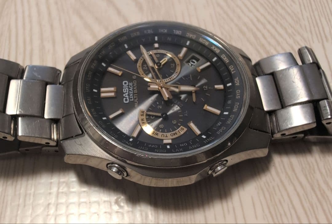 Casio Lineage Radio Wave Solar Date Watch Gold Model LIW-M610TDS — Japan Import