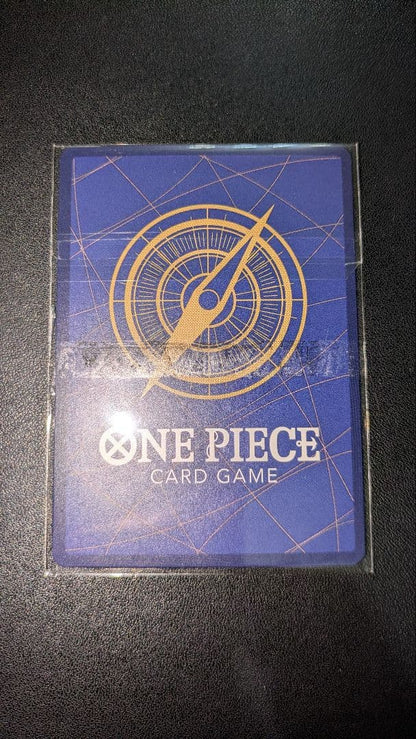 One unopened One Piece Melomelo Sweet Breeze parallel card ST03-017 with slight scratch above Melomelo's mouth