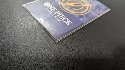 One unopened One Piece Melomelo Sweet Breeze parallel card ST03-017 with slight scratch above Melomelo's mouth