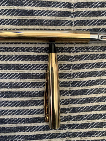 Cross Classic Century Ballpoint Pen and Pencil Set 10kt Gold Plated