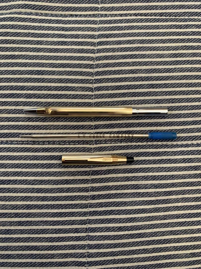 Cross Classic Century Ballpoint Pen and Pencil Set 10kt Gold Plated
