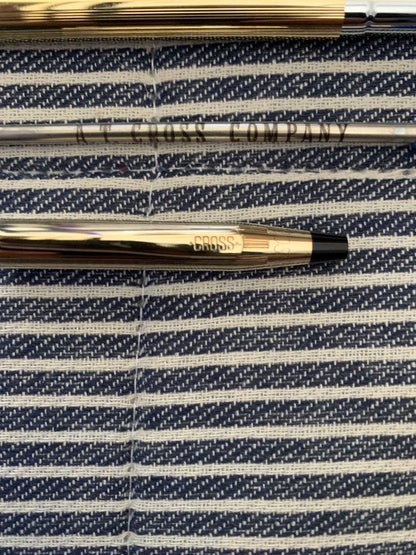 Cross Classic Century Ballpoint Pen and Pencil Set 10kt Gold Plated