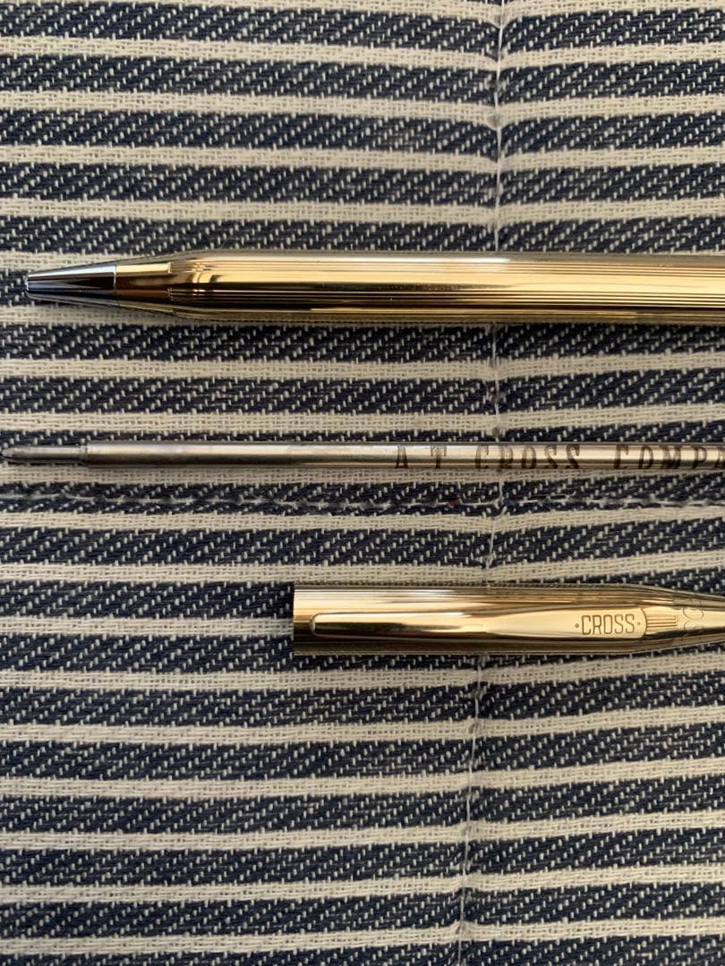 Cross Classic Century Ballpoint Pen and Pencil Set 10kt Gold Plated