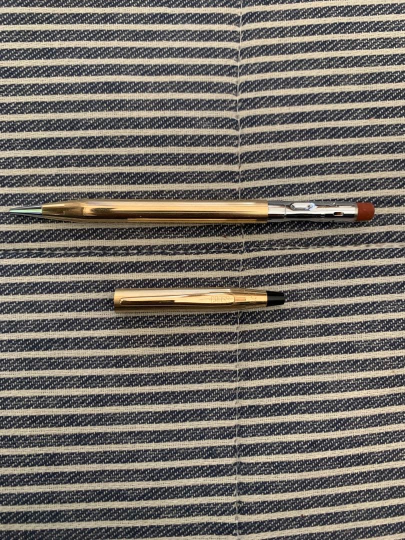 Cross Classic Century Ballpoint Pen and Pencil Set 10kt Gold Plated