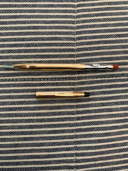 Cross Classic Century Ballpoint Pen and Pencil Set 10kt Gold Plated