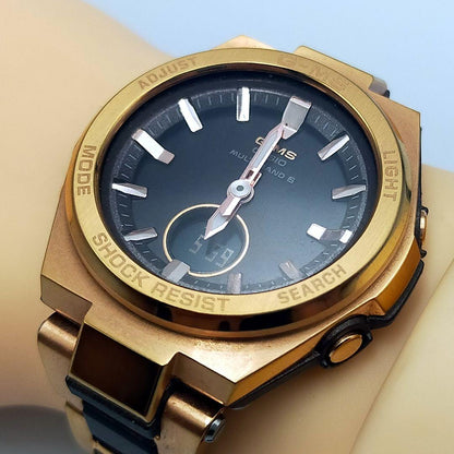 Casio G-MS MSG-W200CG Radio-Controlled solar watch with Rose Gold tone