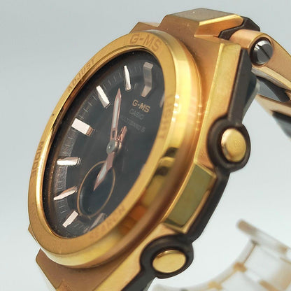 Casio G-MS MSG-W200CG Radio-Controlled solar watch with Rose Gold tone