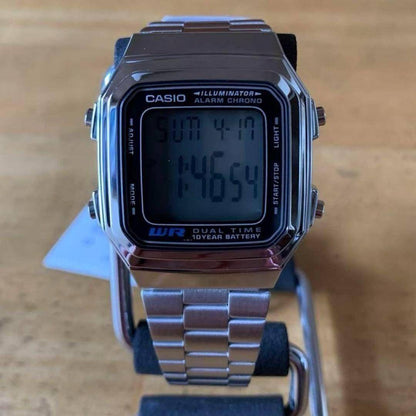 Casio A178WA-1A Silver Men's Watch Quartz Standard Watch Japan Import