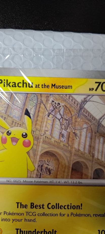 Naoyo Kimura illustrated Pikachu at the Museum collectible card brand new unopened