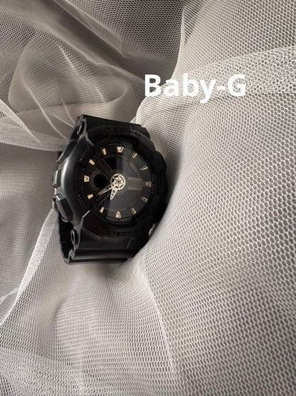 Casio Baby-G BA-110GA Black Rubber Band Quartz Watch with World Time — Japan Import
