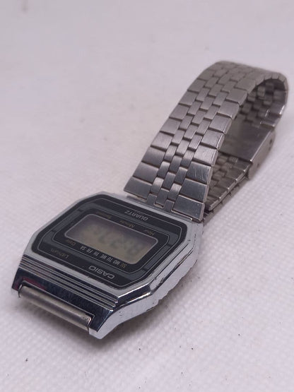 Casio Digital Watch Model B817 With Date Display Stainless Steel Band Japan Import