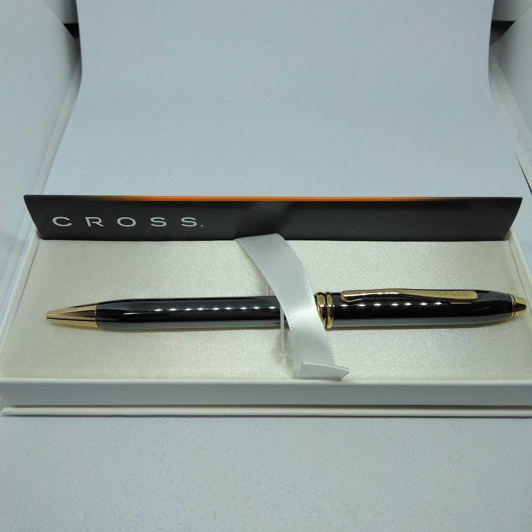 Cross Townsend Titanium Ballpoint Pen Gunmetal Gold Accent