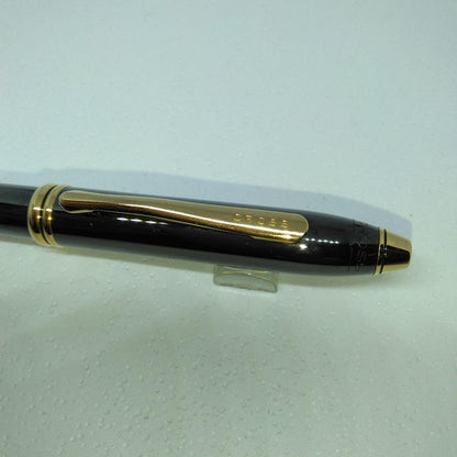 Cross Townsend Titanium Ballpoint Pen Gunmetal Gold Accent