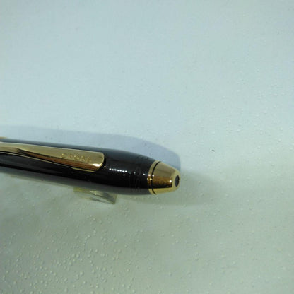 Cross Townsend Titanium Ballpoint Pen Gunmetal Gold Accent