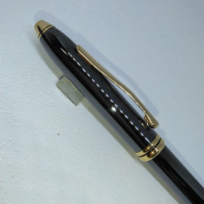 Cross Townsend Titanium Ballpoint Pen Gunmetal Gold Accent