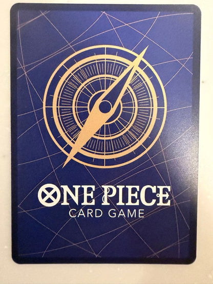 One Piece Portgas D. Ace Secret Parallel collectible trading card, 3.54 x 2.52 inches, in protective sleeve
