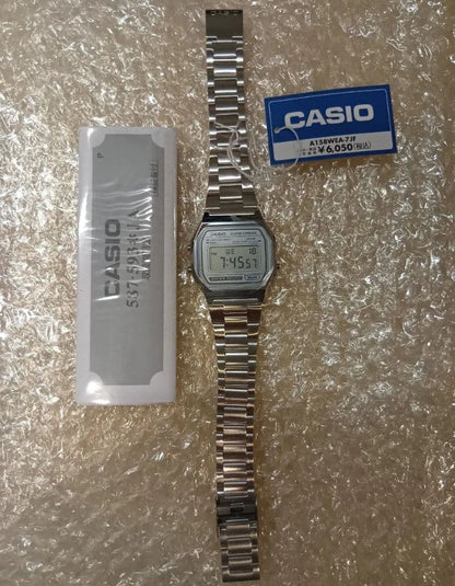 Casio A158WEA-7JF Classic Digital Wristwatch No Box Japan Import