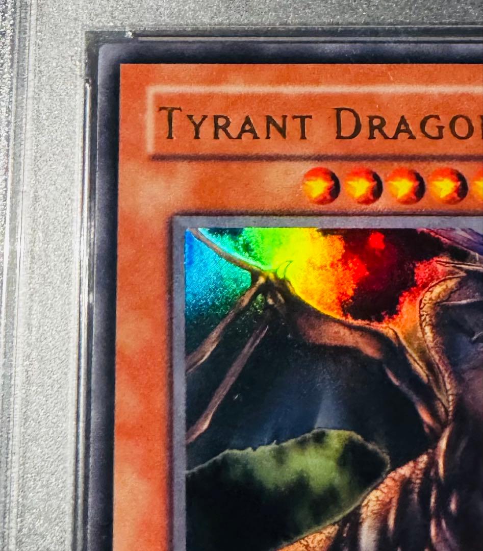 Yugioh Tyrant Dragon Old Asia PSA 10 First Edition card with Japan import label