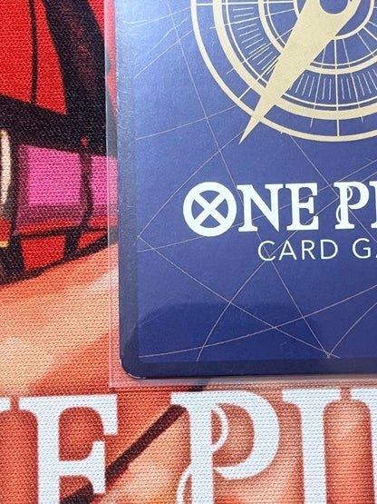 One Piece Yamato P-046 promo card from Japan with minor white scratches in protective sleeve