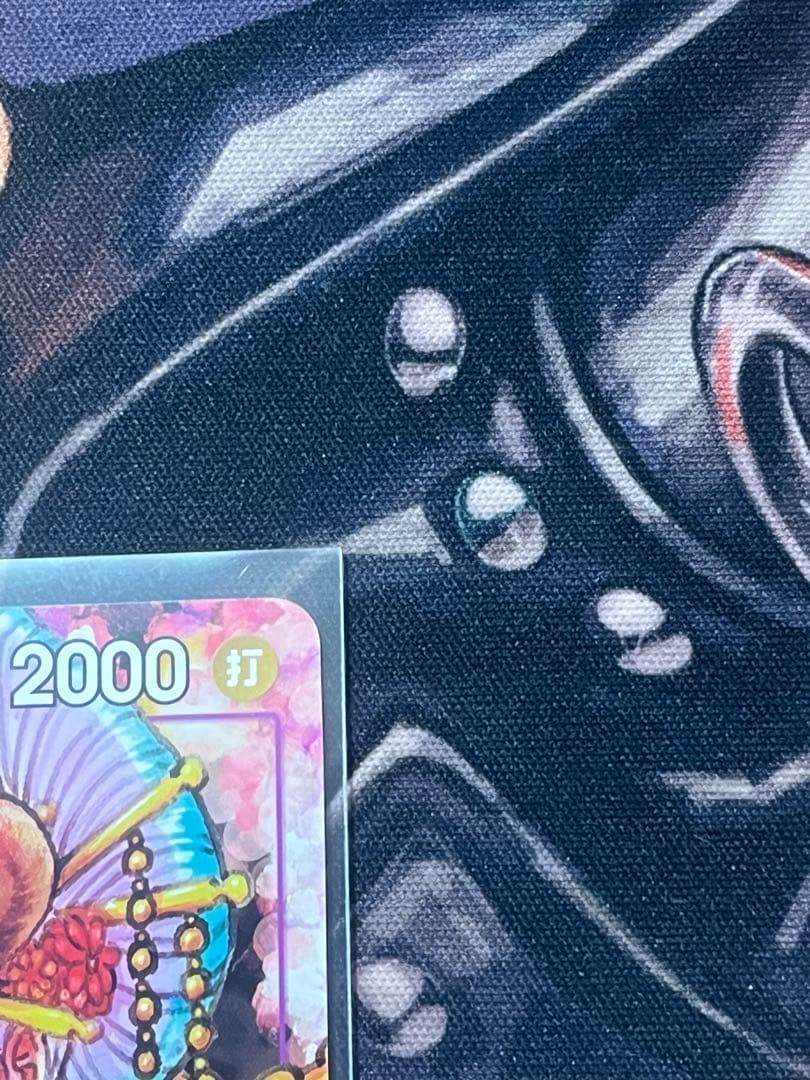 One Piece Yamato P-046 promo card from Japan with minor white scratches in protective sleeve