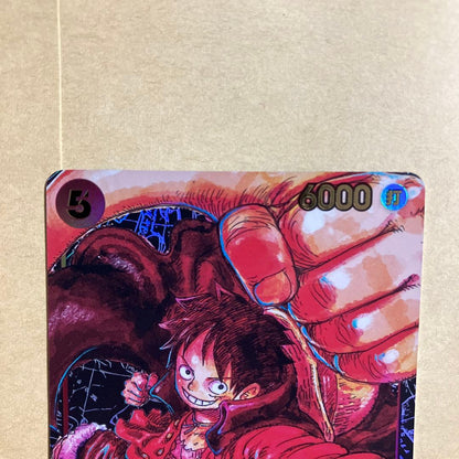 One Piece Monkey D. Luffy ST01-012 parallel collectible card with loader and sleeve Japan import