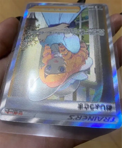 Pokémon Card Ojou-sama SR error card featuring Monster Ball Mirror, uncategorized, overseas version in protective sleeve