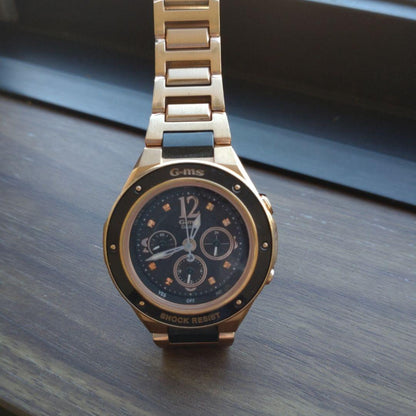 Casio Baby-G G-MS Shock-Resistant Radio Solar Watch Model G-ms Gold — Japan Import