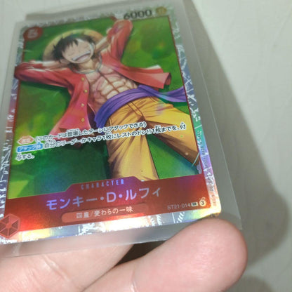 One Piece Monkey D. Luffy SR ST21-014 collectible card Japan import with detailed character artwork