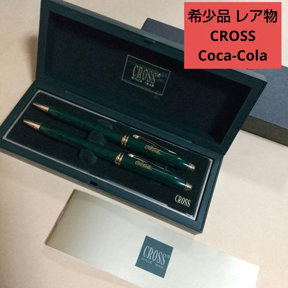 Coca-Cola Cross Collaboration Ballpoint Pen and Mechanical Pencil Set Rare