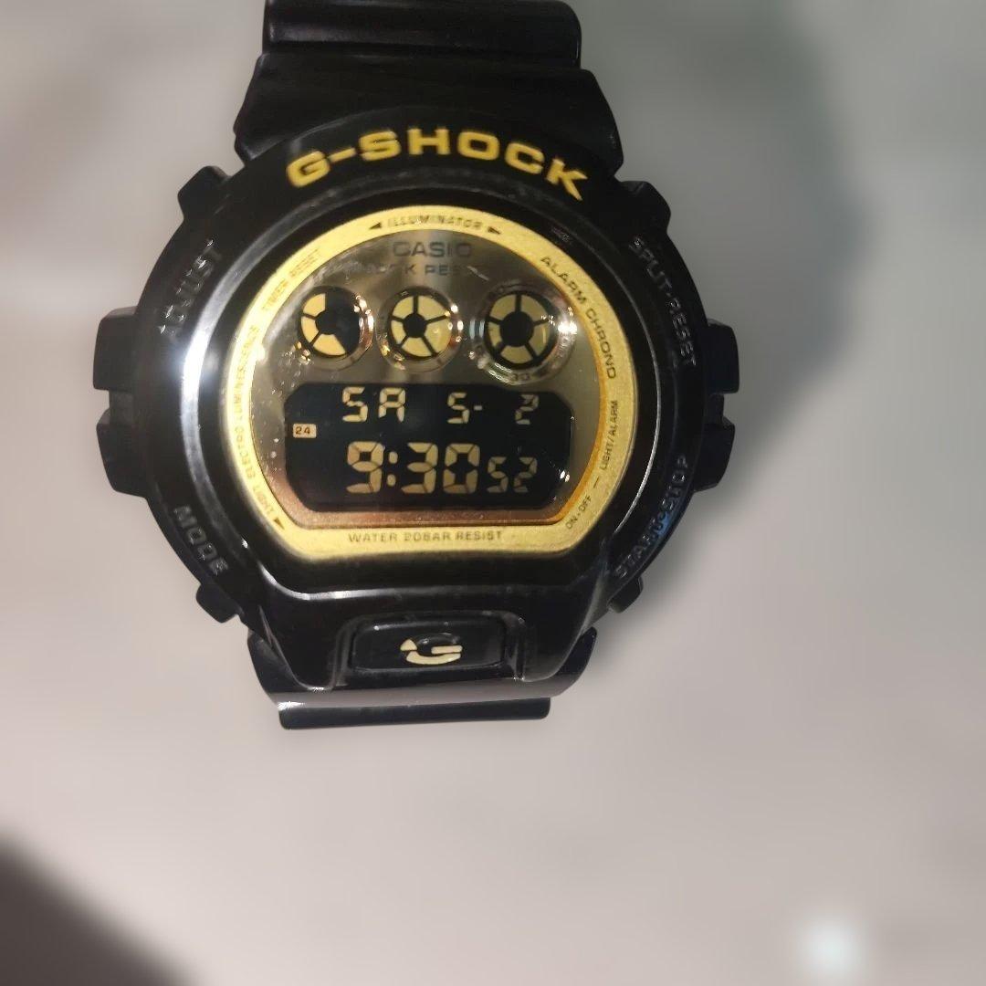 Casio G-Shock DW-6900CB Black and Gold Watch with Surface Marking Issues — Japan Import