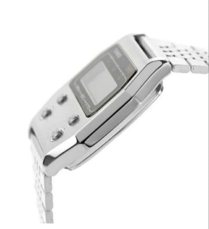 Casio A1100D-1JF Digital Watch with Stainless Steel Band, Spare Links, No Box — Japan Import