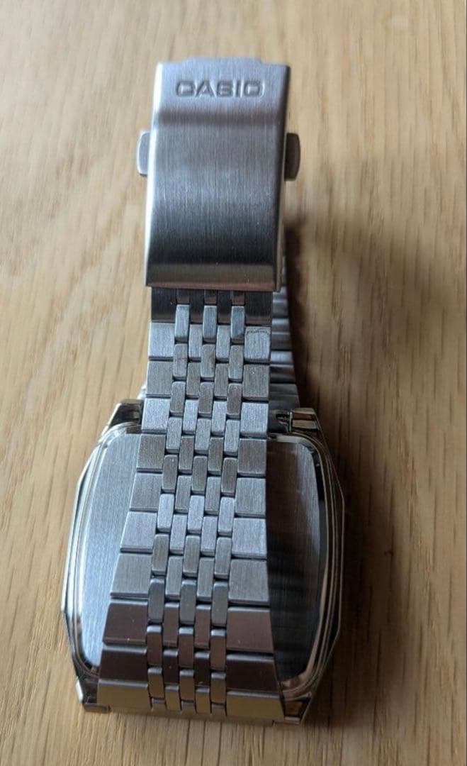 Casio A1100D-1JF Digital Watch with Stainless Steel Band, Spare Links, No Box — Japan Import