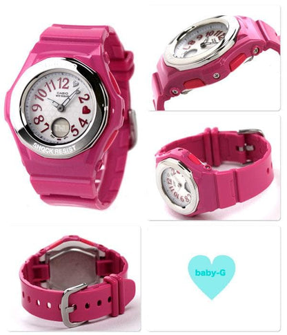 Casio Baby-G Heart Index Series Model BGA-105 10 ATM Water Resistant Digital Watch for Women — Japan Import