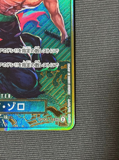 Genuine Luffy One Piece OP06-118 SEC 2nd Anniversary Secret Rare Japanese trading card