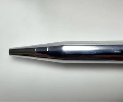 Cross Classic Century old model chrome silver ballpoint pen with metal chrome plating and engraved branding