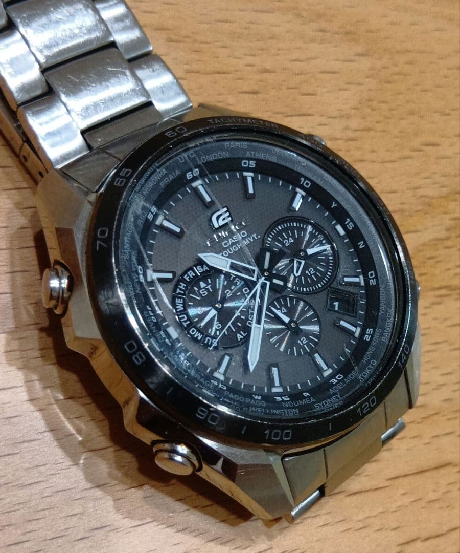 Casio Edifice EQW-T610 Radio Solar Watch Silver Stainless Steel Model — Japan Import