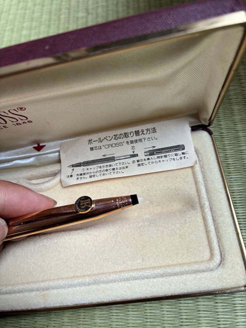Casio Cross Pen Rose Gold Color