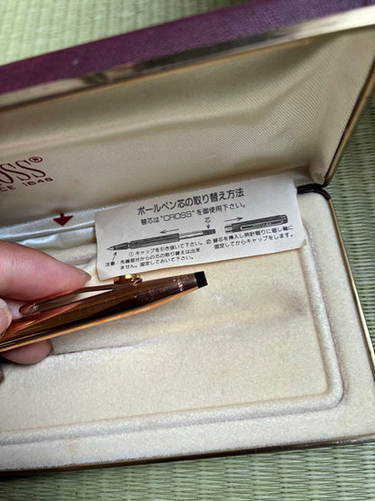 Casio Cross Pen Rose Gold Color