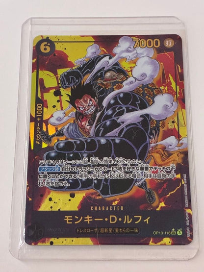 One Piece Game Monkey D Luffy OP10-118 SEC Parallel Card Japanese edition in sleeve