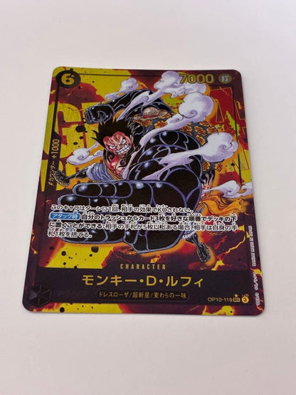 One Piece Game Monkey D Luffy OP10-118 SEC Parallel Card Japanese edition in sleeve